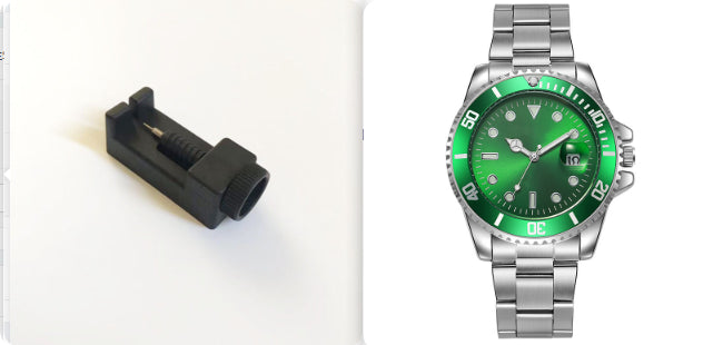Luminous Solid Steel Strap Single Calendar Men's Watch
