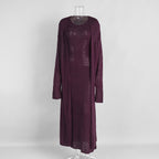 Cardigan Knitted Cardigan Sleeveless Dress Two-piece Set