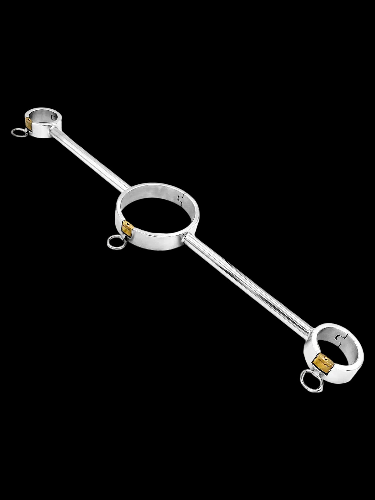 Stainless Steel Integrated Hand-and-Neck Restraints with Recessed Padlocks