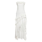 Women's Irregular Hemline Elegant And Sophisticated Tube Dress