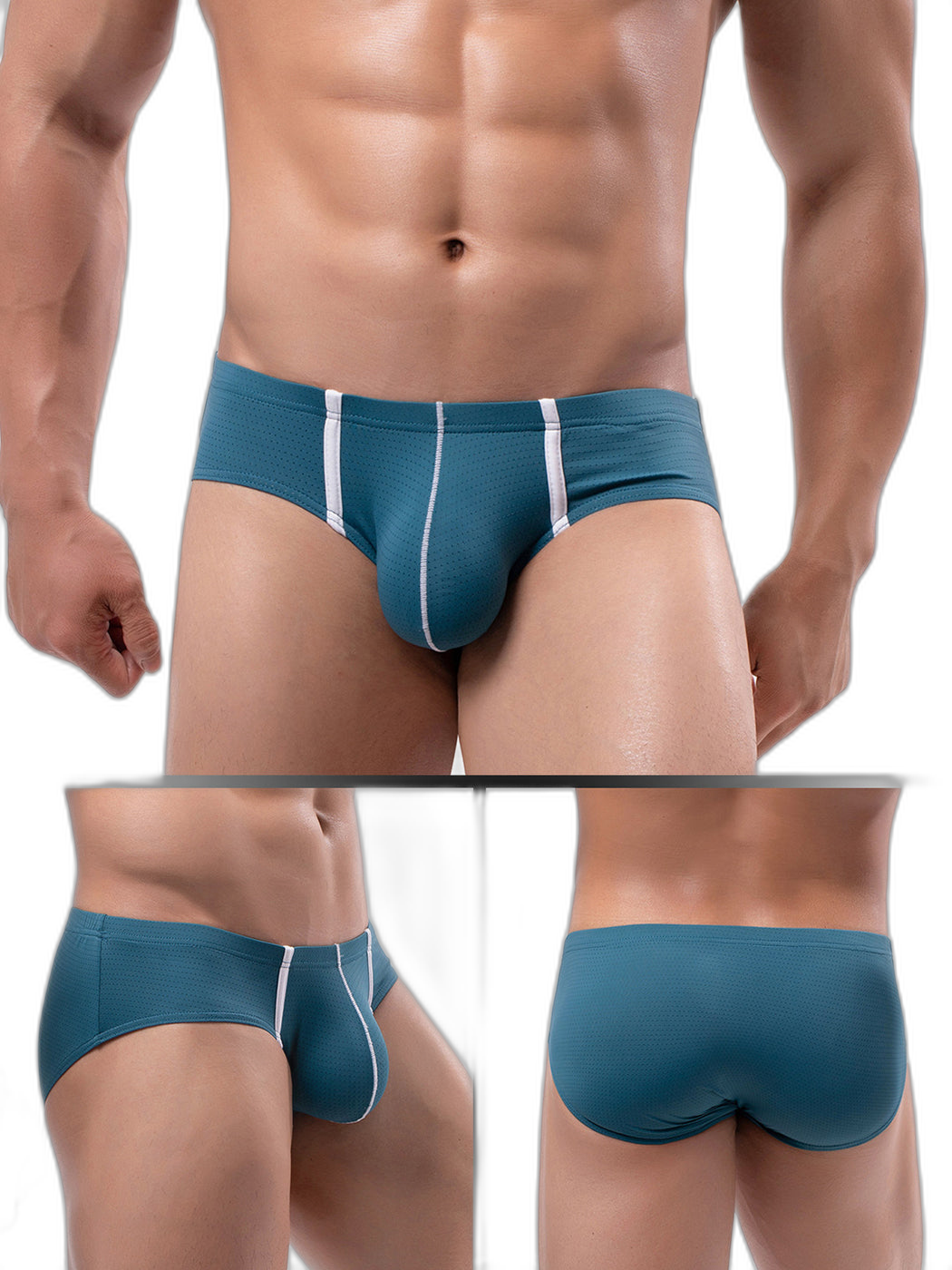 4 Pack Men’s Low-rise Breathable Mesh Briefs