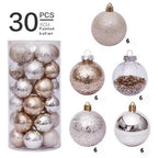 Christmas Decorations 6CM Painted PET
