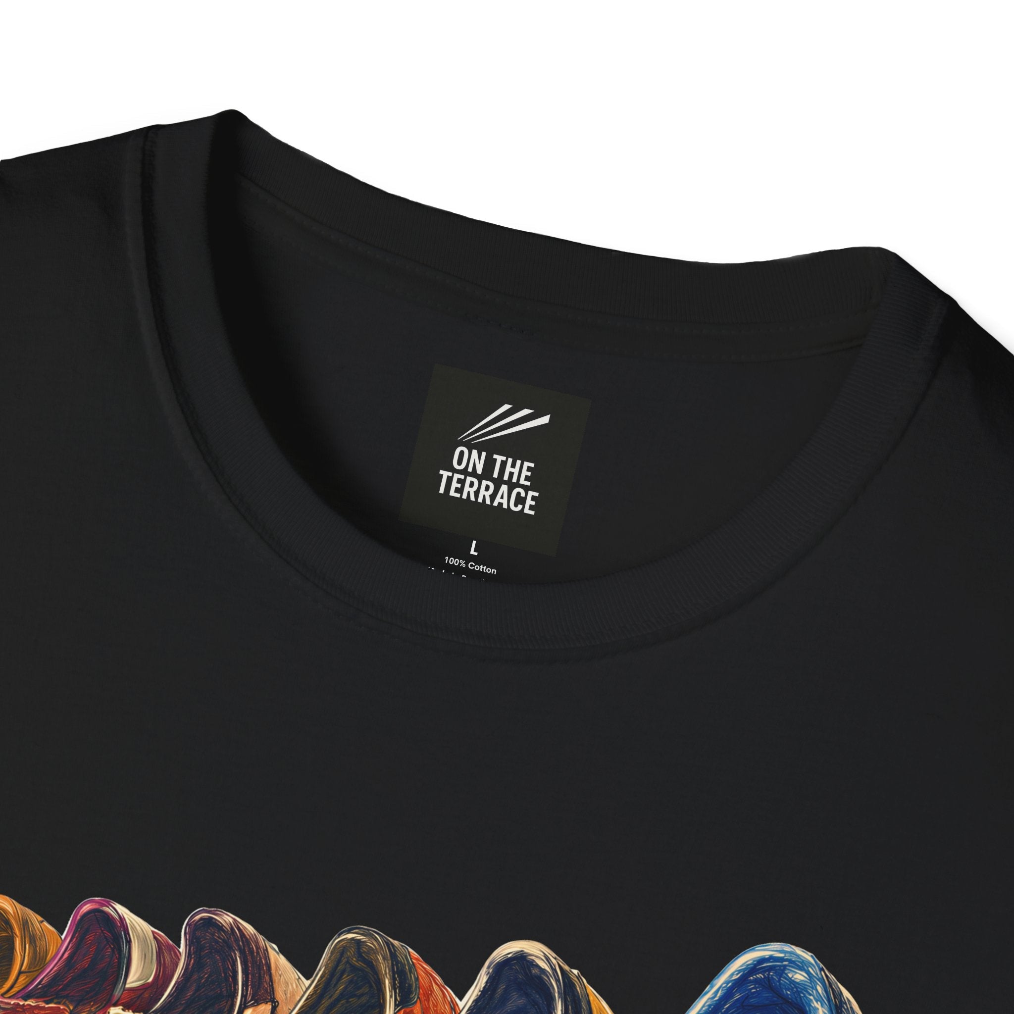 Black Multi Retro Sneaker Graphic T-Shirt - Vintage Trainer Collection Streetwear Tee