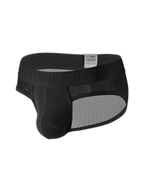 2 Pack Men's Low Rise Mesh Large Pouch U-convex Breathable Comfortable Briefs