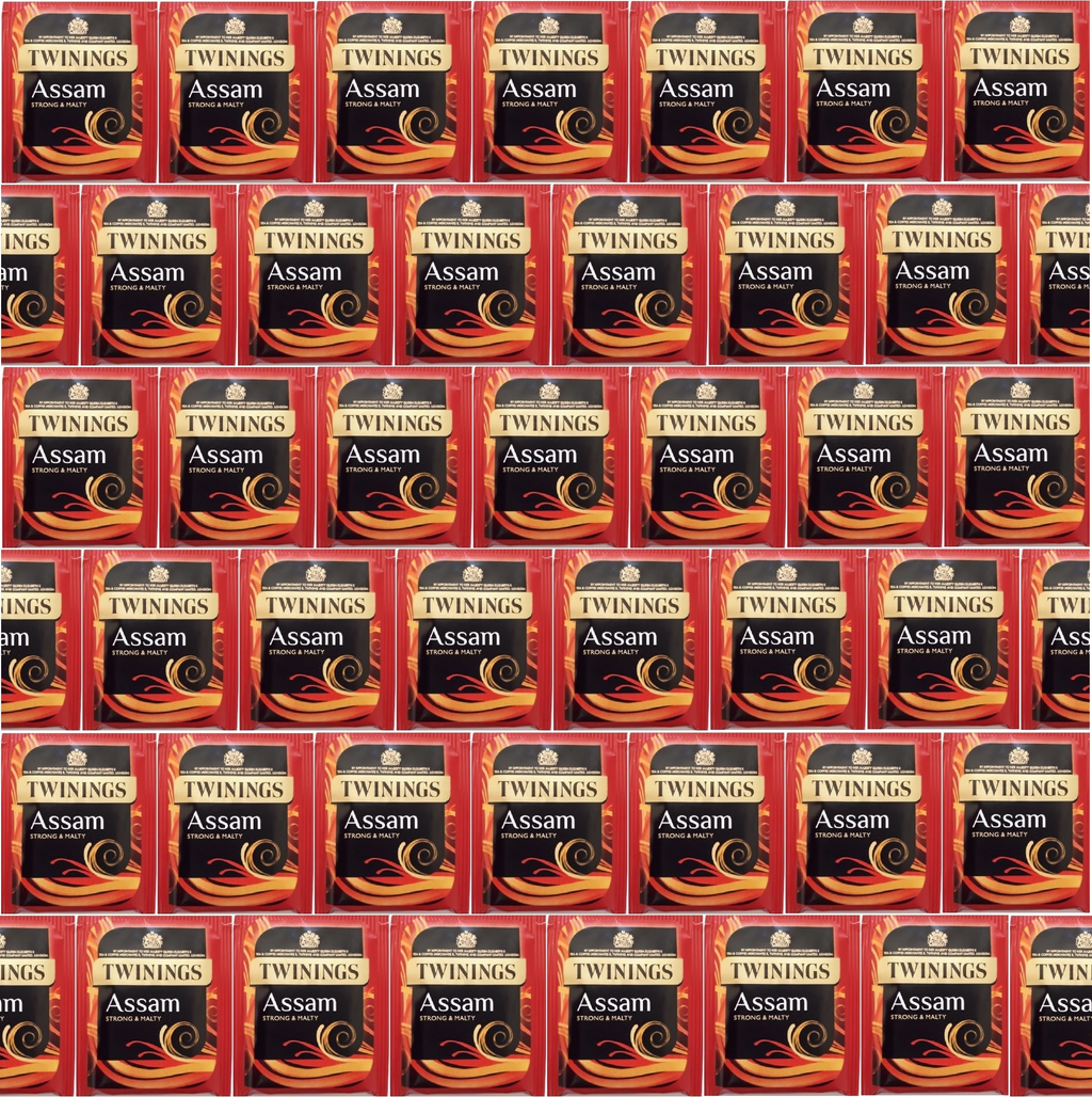 Twinings Assam Strong Black Tea Individually Wrapped Enveloped Bags Sachets Cup