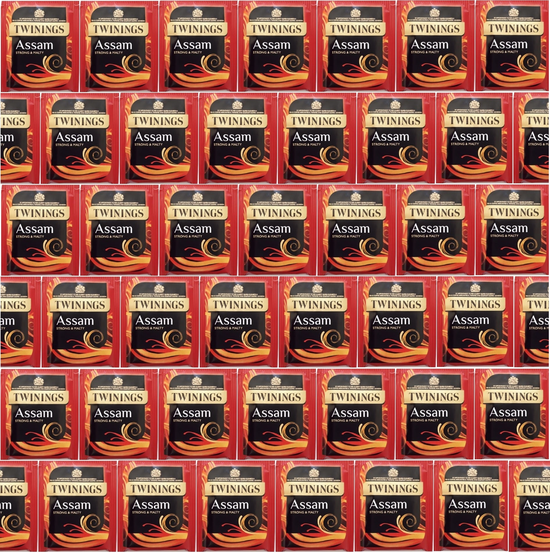 Twinings Assam Strong Black Tea Individually Wrapped Enveloped Bags Sachets Cup