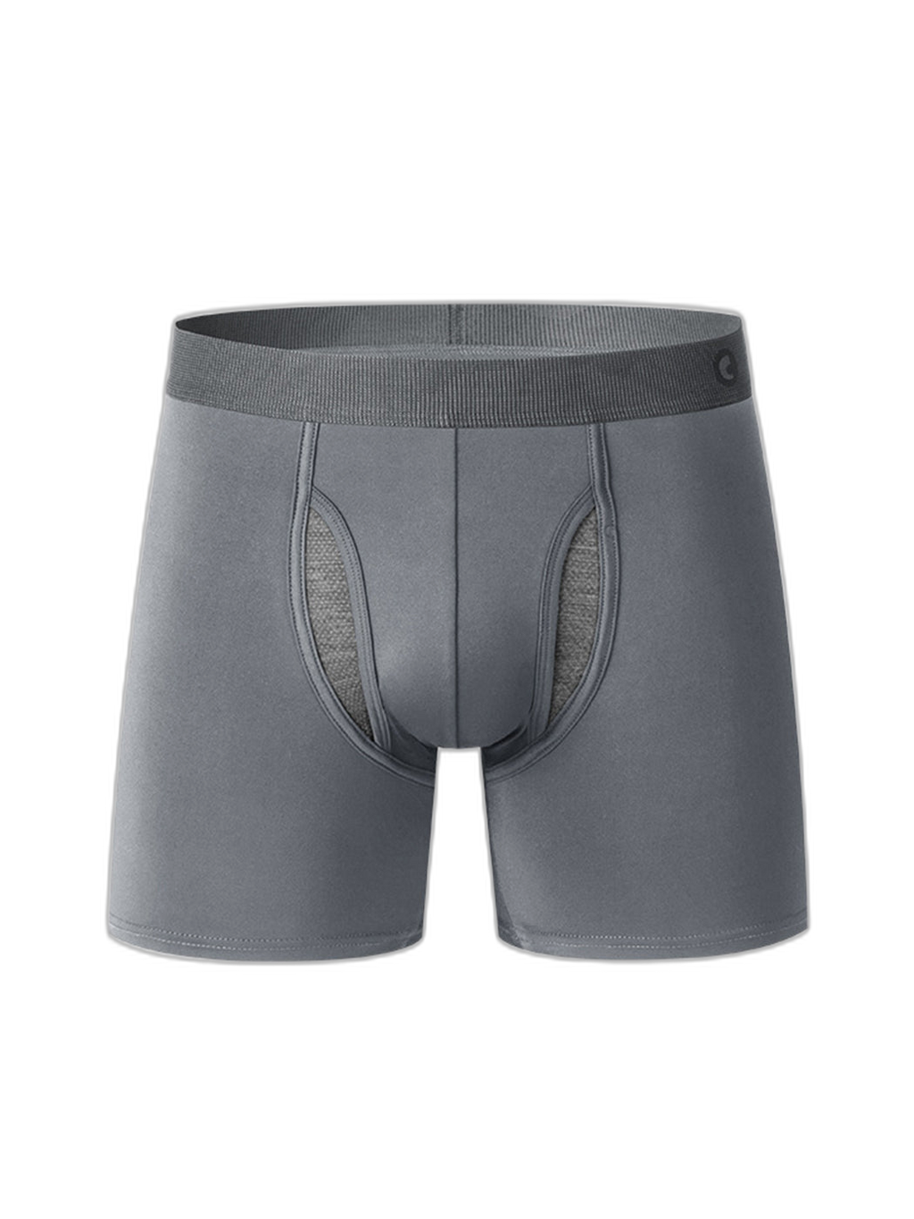 Breathable Sports Boxer Briefs with Open Fly