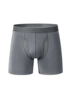 Breathable Sports Boxer Briefs with Open Fly