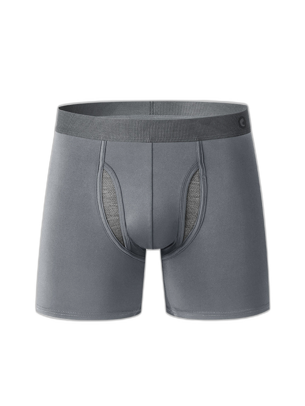 Breathable Sports Boxer Briefs with Open Fly