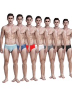 4 Pack Breathable Ice Silk Antibacterial Men's Briefs