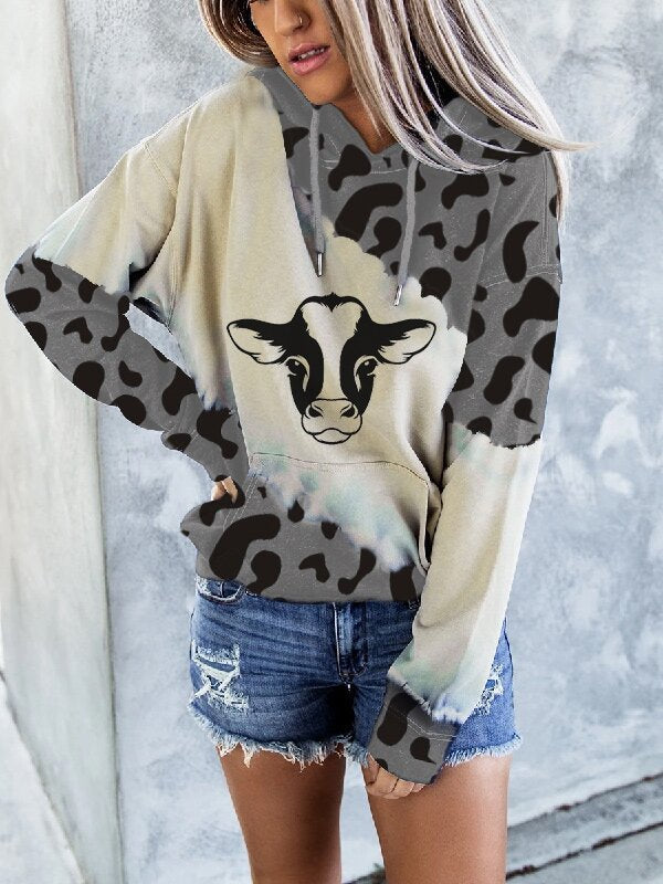 Korean style graffiti solid color loose pullover sweater