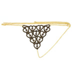 Accessories Rhinestone Claw Chain Body Chain Heart Shaped Sexy Bikini Panties