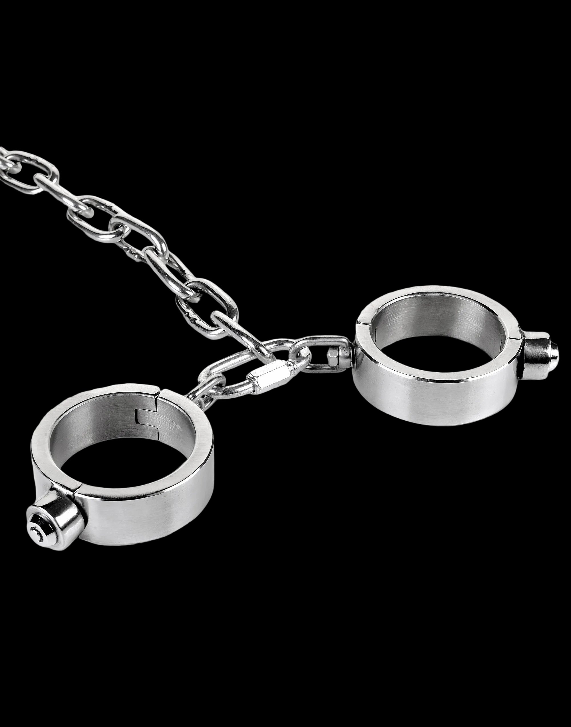 Stainless Steel Neck and Wrist Restraints (Push-Button Lock)