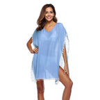 European And American Bikini Cutout Blouse Knitted Sun Protection Clothing