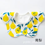 Pure Cotton 360° Rotatable Baby Bib - Petal-Shaped Drool Bib