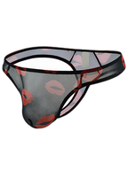 3 Pack Sexy Print Low-rise Thongs for Men