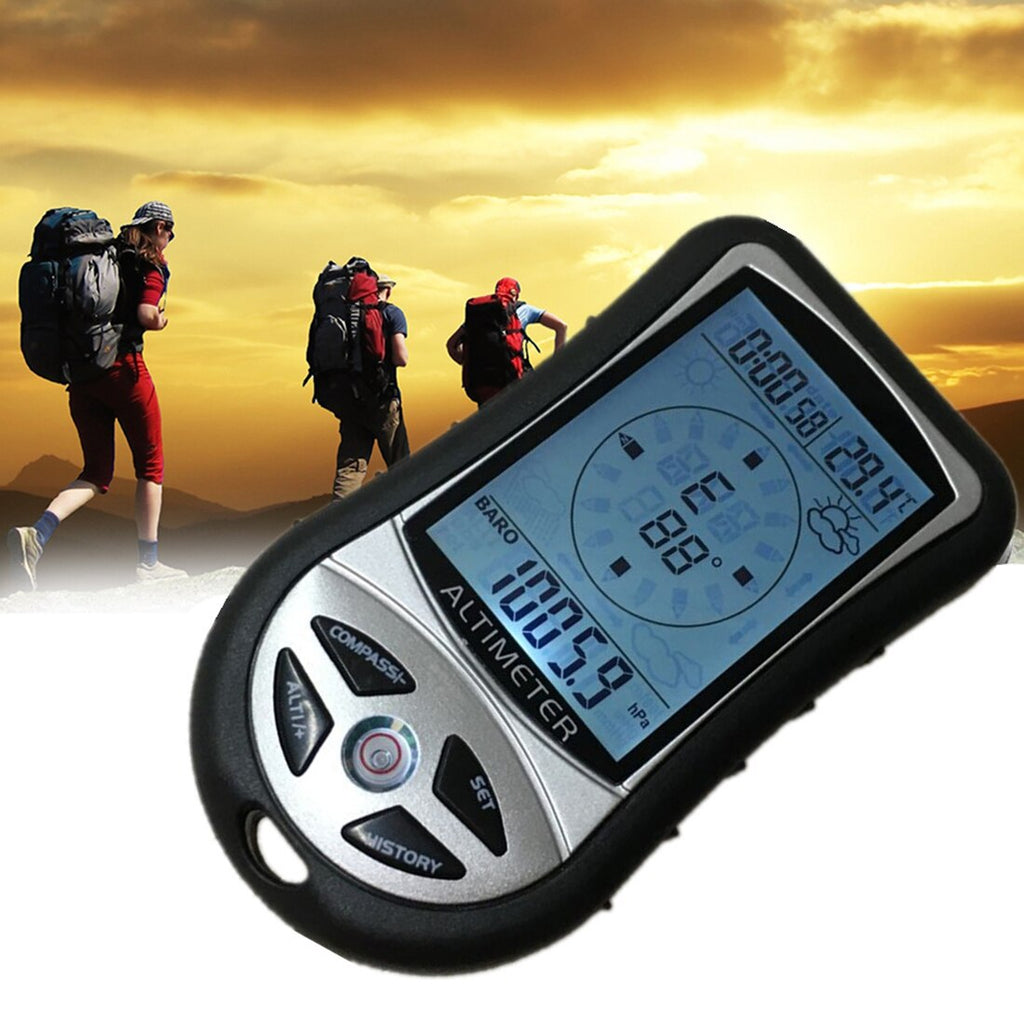 8-in-1 Handheld Digital Altimeter | Barometer, Compass, Thermometer & Weather Forecast | Outdoor Hiking & Fishing Tool | Michan Direct