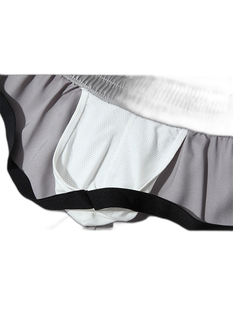Men's Ruffle Split Antibacterial Lightweight Boxers Briefs