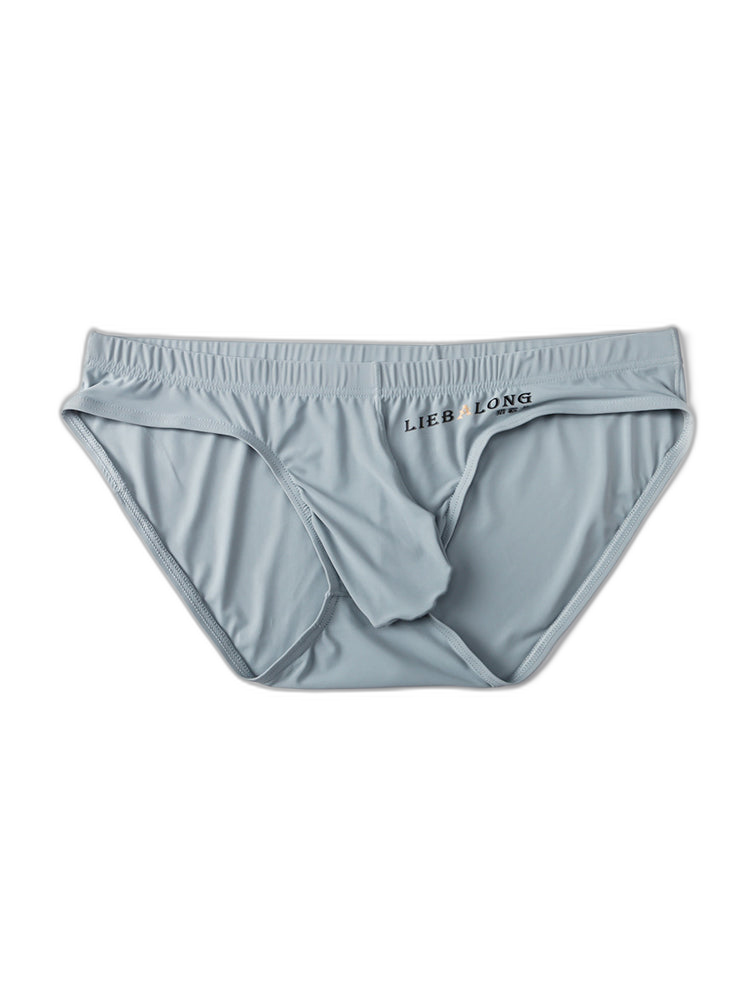 3 Packs of Men's Ice Silk Seamless Convex Pouch Briefs