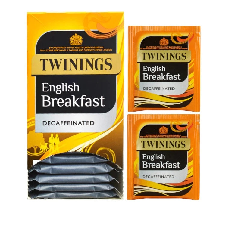 Twinings English Breakfast Decaffeinated Individually Enveloped Tea Bags