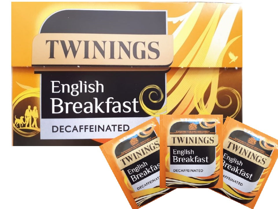 Twinings English Breakfast Decaffeinated Individually Enveloped Tea Bags
