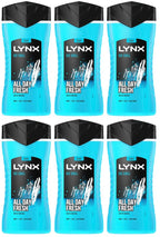 6 x Lynx  Lynx Ice Chill Shower Gel Ice Chill 225 Ml