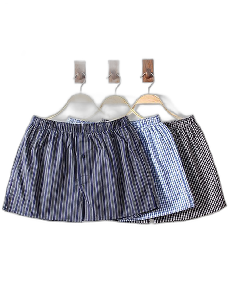 3 Pack Men's Cotton Loose Boxers