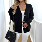 European And American Women's Clothing Warm Deer Plush Long Sleeve Sweater Coat