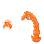 Cracker - Silicone Butt Plug - Deep Anal Sex Toy - Ribbed Anal Dildo - 3 Sizes