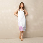 Watercolour Pink Splash - Womens Chiffon Slip Dress