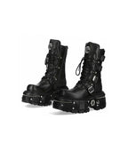 New High-Top Buckled Gothic Boots