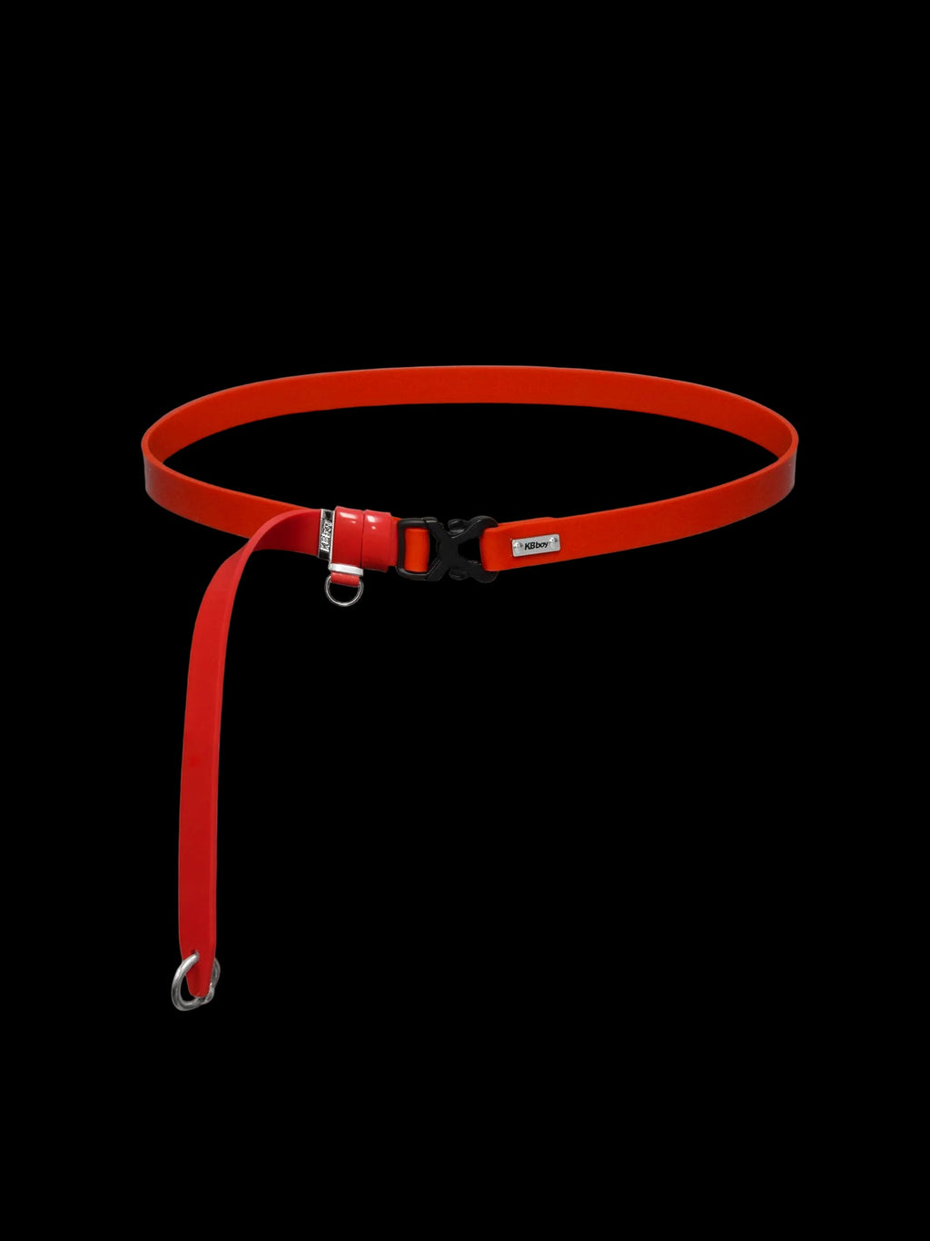 Buckle Piercing Silicone Belt