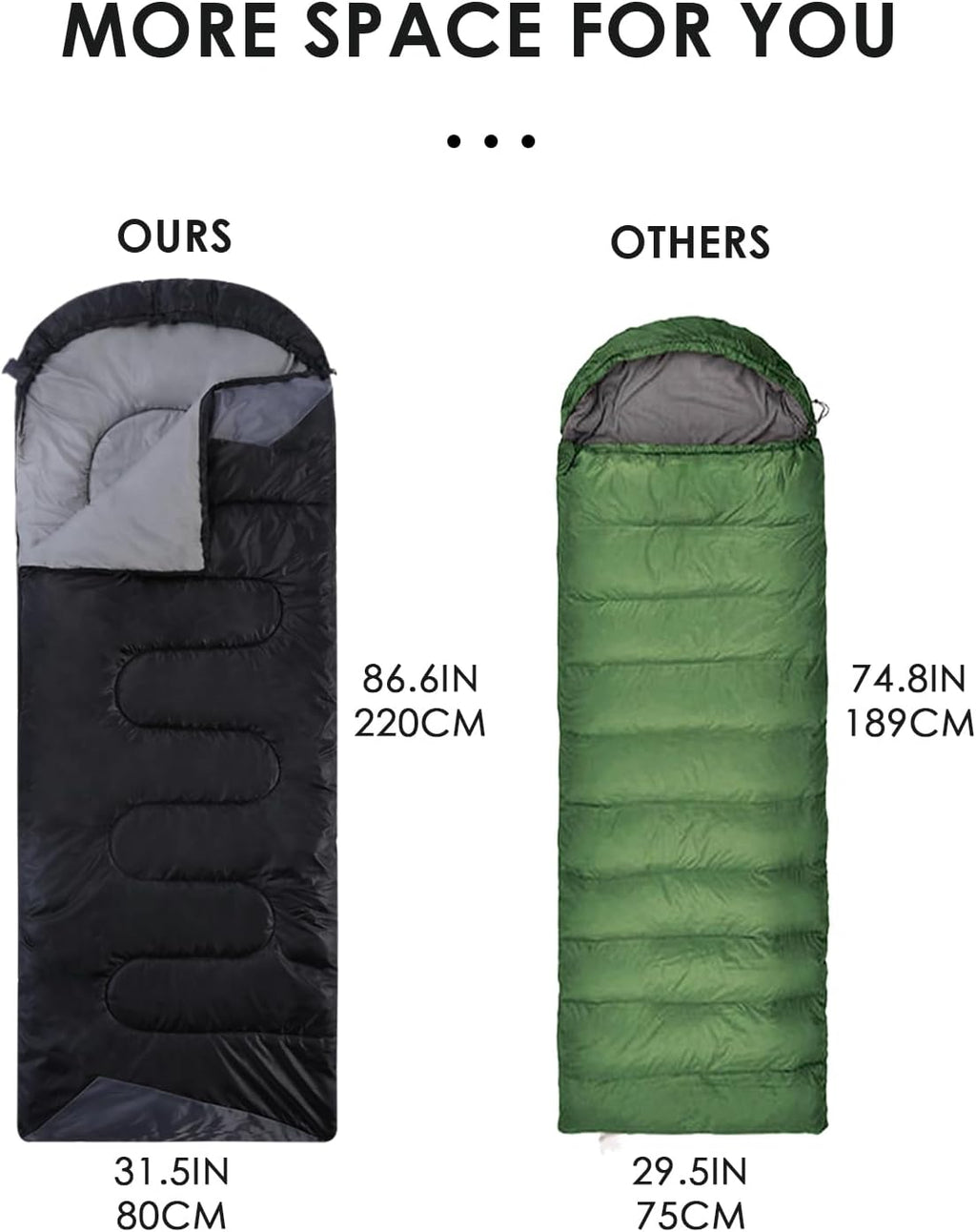 Sleeping Bags Lightweight Waterproof Warm Outdoor Camping Hiking Travel Adults