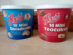 LEE'S OF SCOTLAND 18 MINI SNOWBALLS & MINI JAM FILLED TEACAKES
