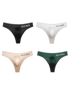 4 Pack ALLMIX Men's Sexy Seamless T-back Thongs