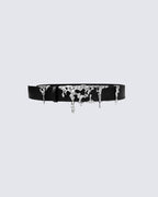 New Lava Relief Leather Belt