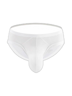 2 Pack Men's Low Rise Back Hollow 3D U-convex Large Pouch T-Back Briefs