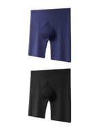 2 Pack Men's Ice Silk Anti-Chafing Quick-Dry Seamless Midway Briefs