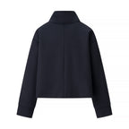 Commuter's All-matching Stand Collar Breasted Woolen Coat