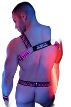 Breedwell Revolution Bulldog Harness Neon Pink