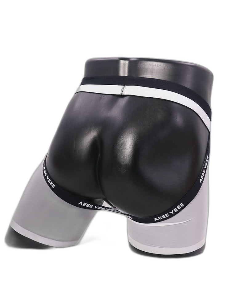 Men's Ice Silk Hip Hollow Mesh Boxer Briefs