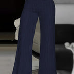 Solid Color Wide Leg Pants, Y2K High Waist Loose Pants For Every Day Women's Trousers