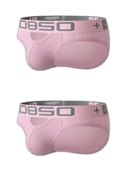 2 Pack Men's Hips Lifting Cotton Low-rise Briefs