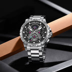 Three-Dimensional Hollow Waterproof Luminous Multifunction Quartz Watch