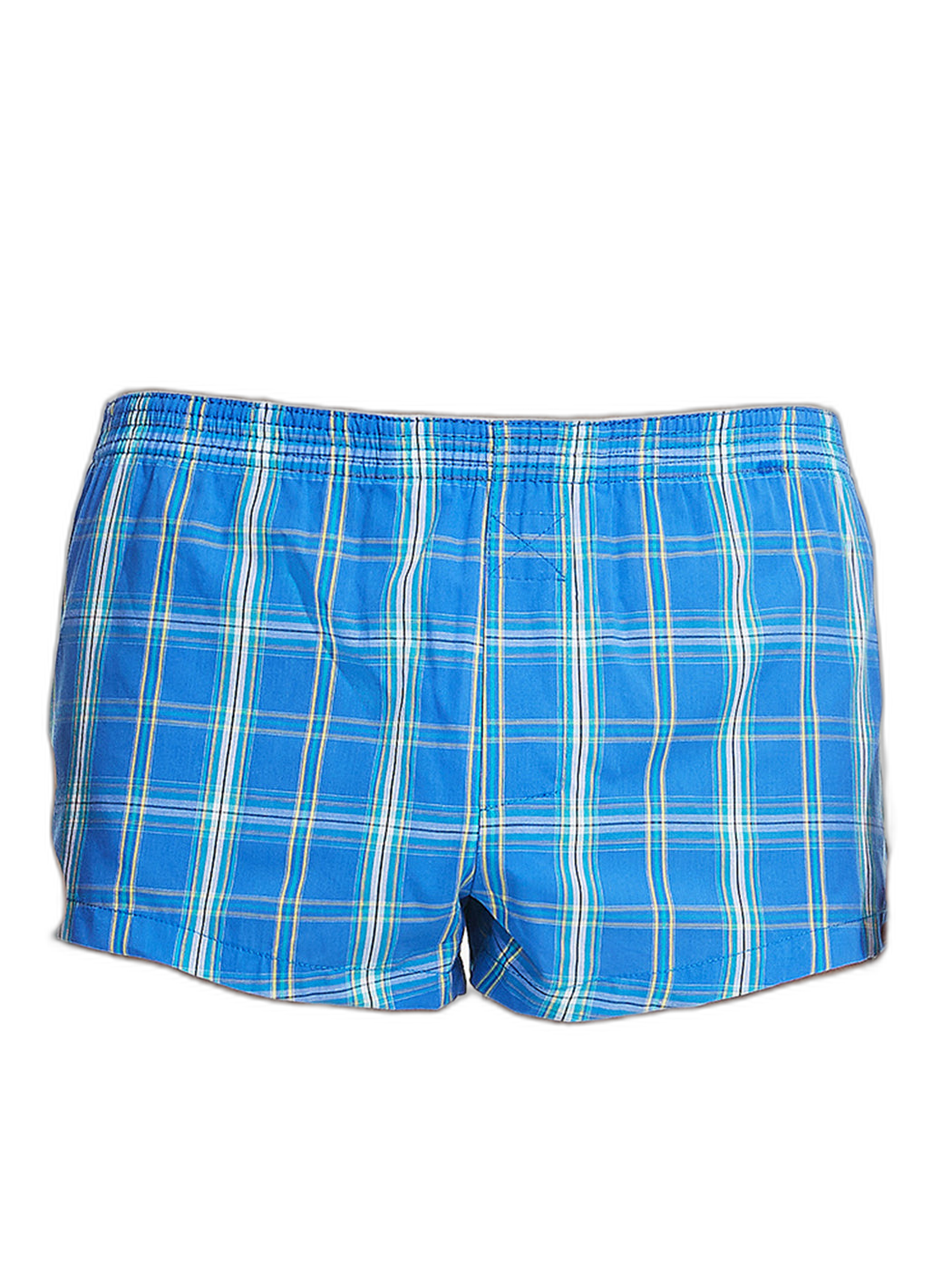 Men’s Vent Classic Plaid Cotton Boxers With Fly