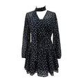 Elegant Waist-cinching Short Skirt French-style Dress For Women