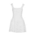 Women's Off-shoulder Square-neck Dress With Straps