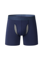 Breathable Sports Boxer Briefs with Open Fly