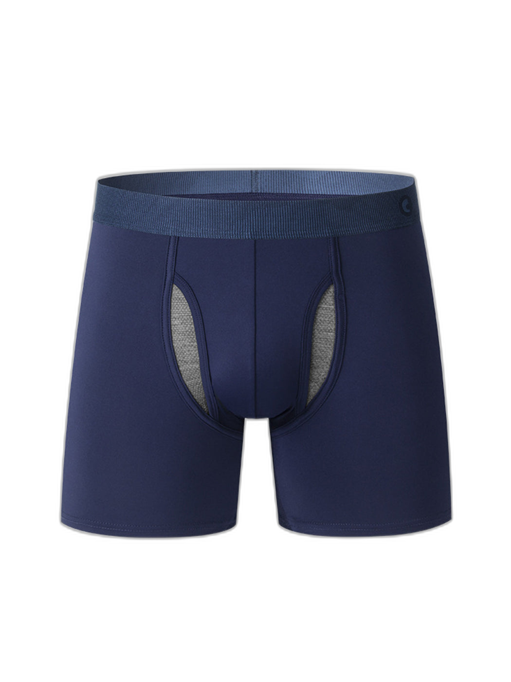 Breathable Sports Boxer Briefs with Open Fly