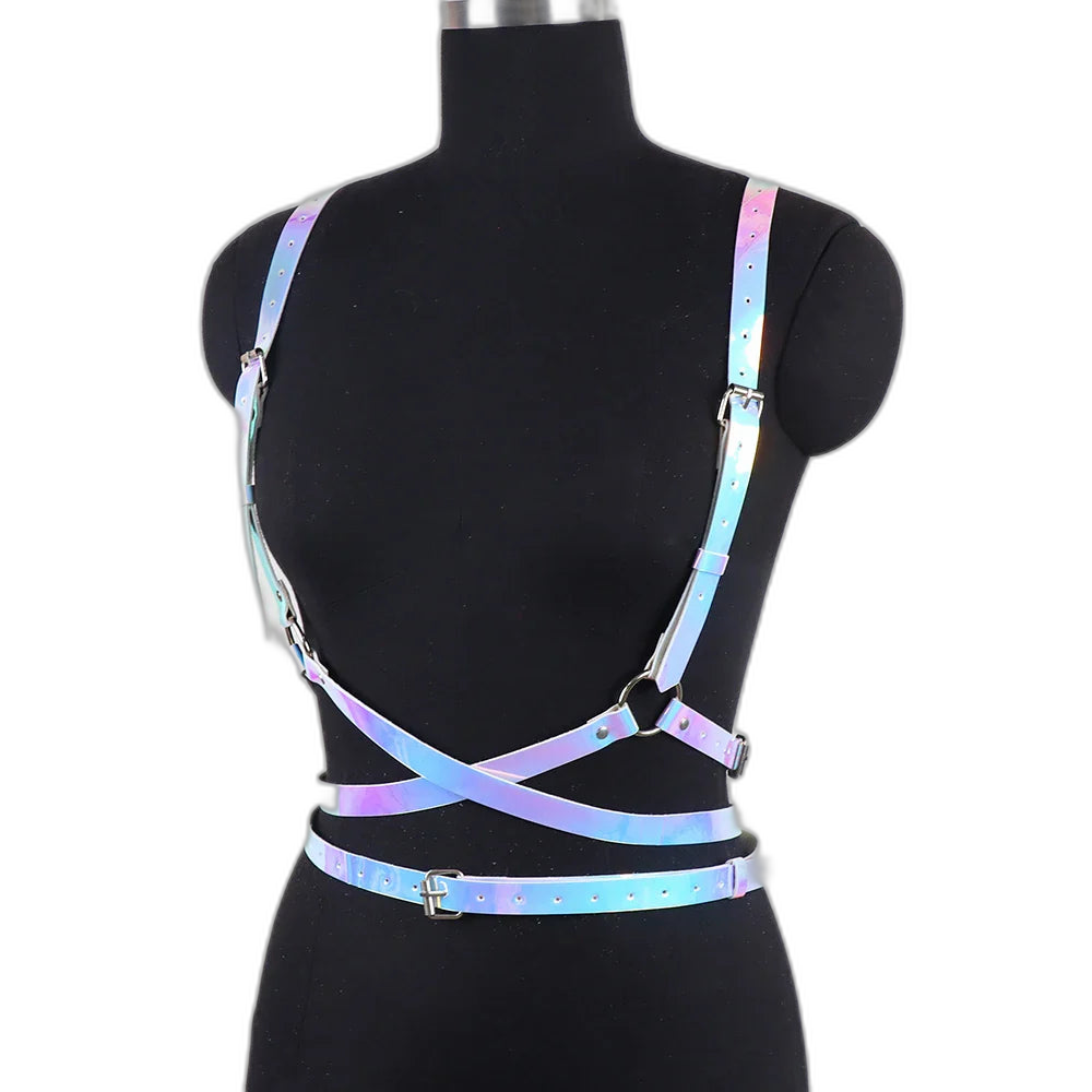 Holo Gothic Angelic Wings Harness